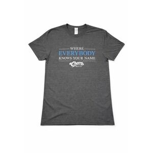 Cheers Boston T-Shirt Mens XL Gray Where Everybody Knows Your Name Graphic